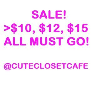 Many items on SALE! Check out new markdowns!